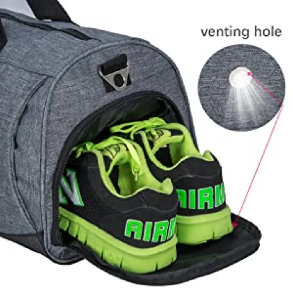 Kuston Sports Gym Bag with show compartment and wet pocket